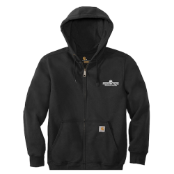 Carhartt Rain Defender Paxton Heavyweight Hooded Zip-Front Sweatshirt (Black)